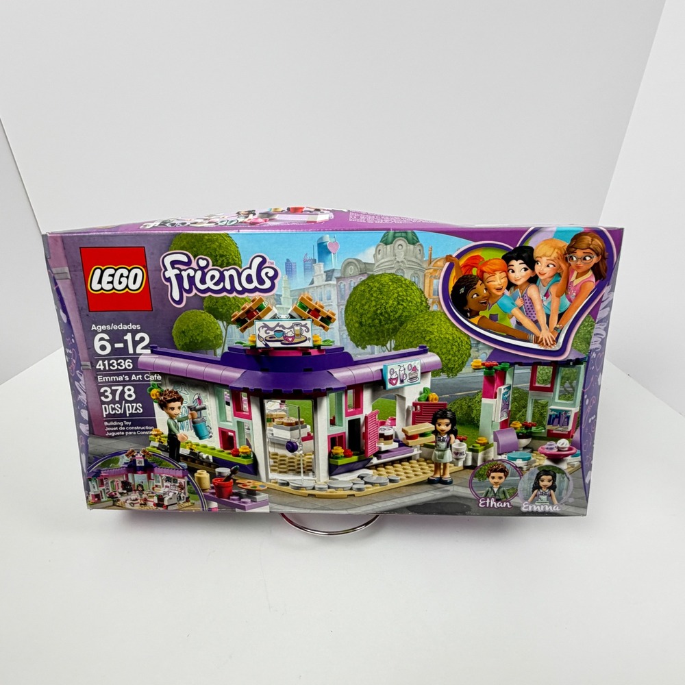LEGO Friends 41336 Emma's Art Cafe 378 Pc New Sealed Retired Damaged Box